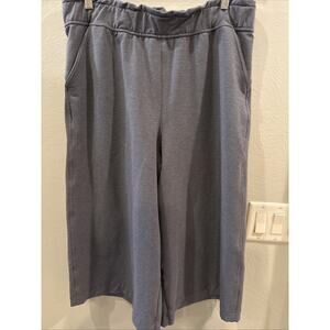Lululemon Hello Sunday Crop Pants Heathered Gray Modal Blend Women's Size 12